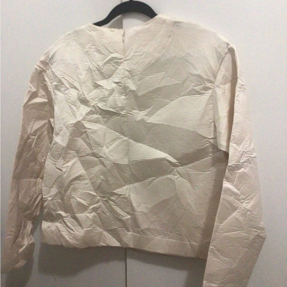 COS Off-White Textured Blouse - Picture 2 of 3